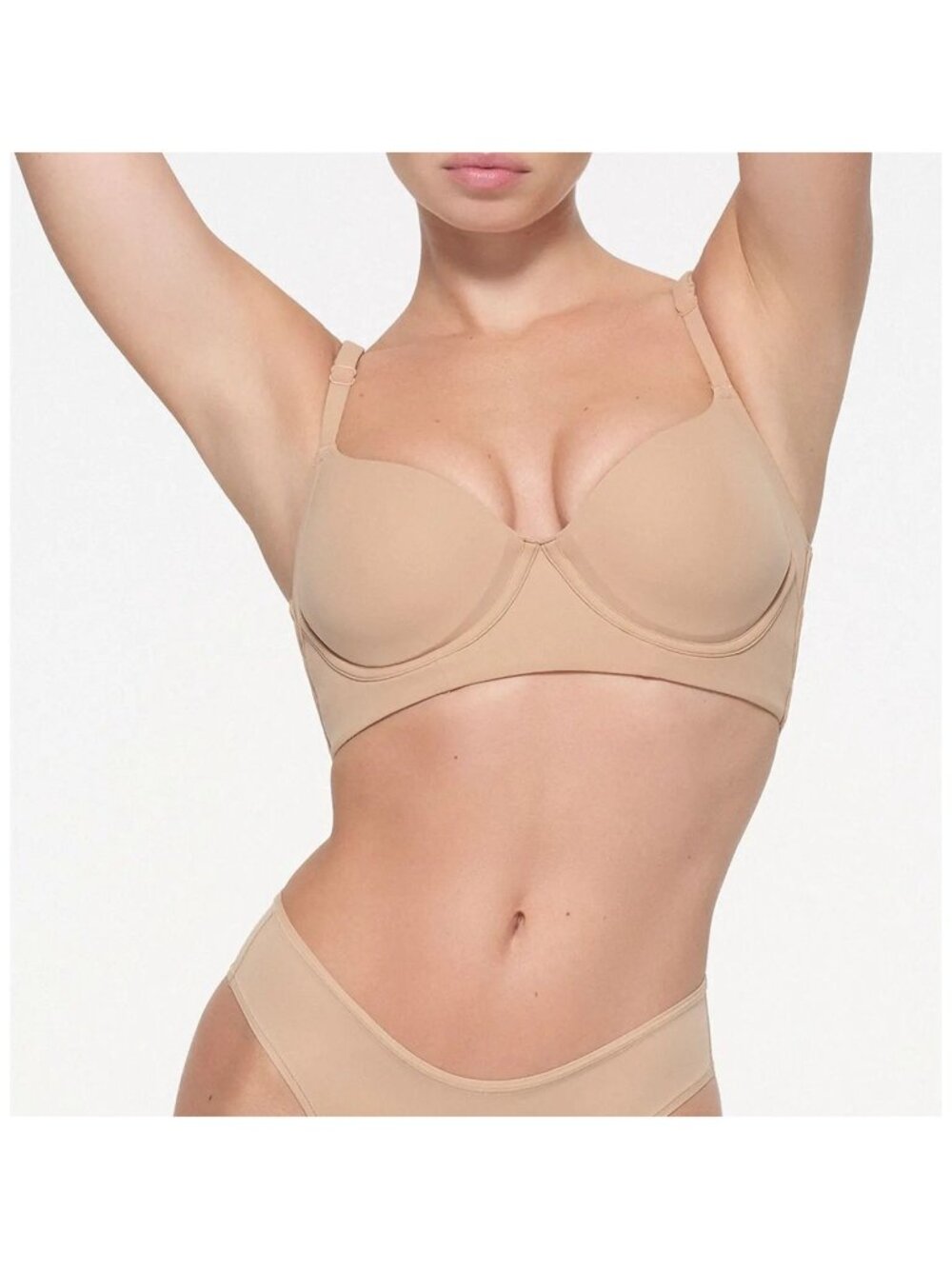 NWT SKIMS FITS EVERYBODY FULL COVERAGE BACK SMOOTHER BRA CLAY - 32B